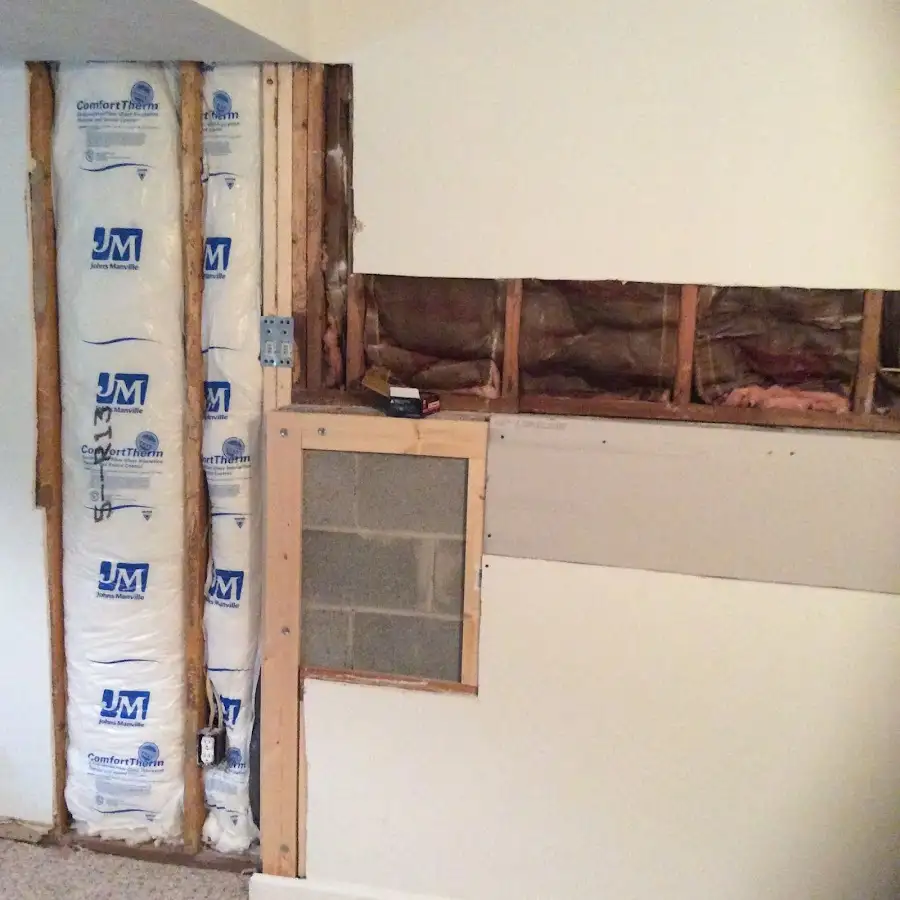 Wall insulation replacement during Structural Drying in Plumstead